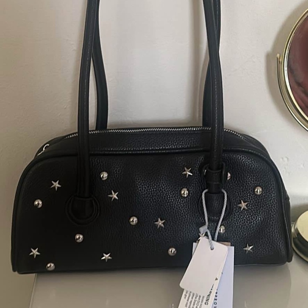 Black Studded Handbag